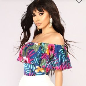 Fashion Nova Floral Bodysuit